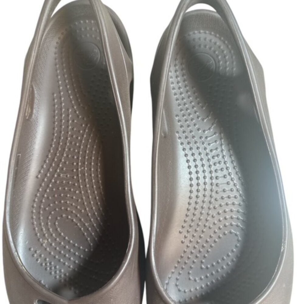Crocs Taylor Ballet Flats Womens 9 Brown Taylor Slingback - Picture 6 of 7